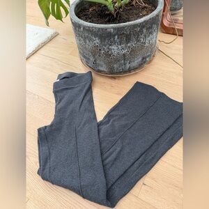 Donni Rib Knit Kick Flare Charcoal